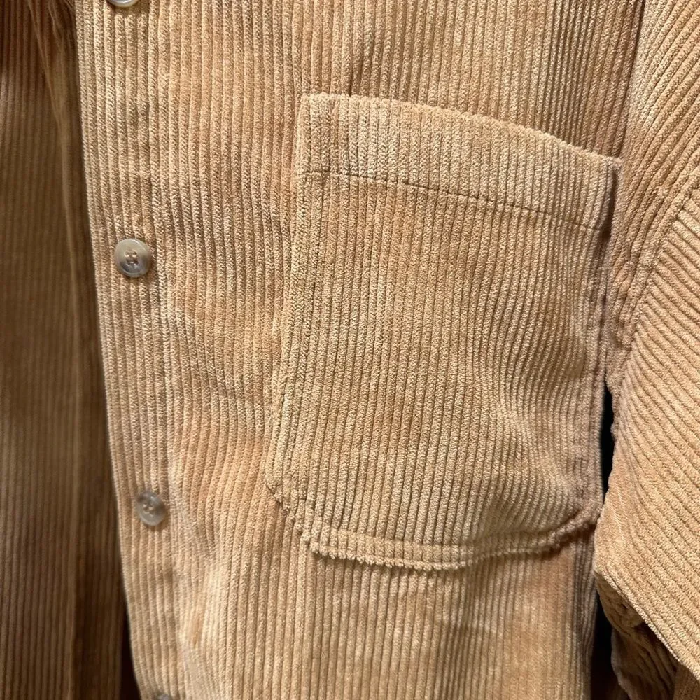 Corduroy Button Down Shacket - Picture 8 of 8
